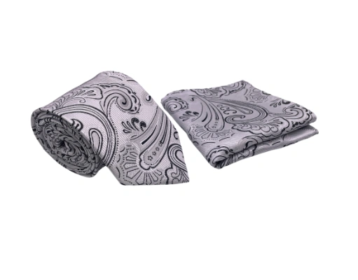 "Eleganter Paisley Herren Set – Schickes Hemdhemd und Pocketfächerset"